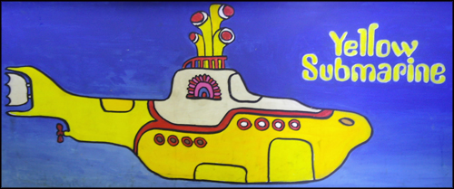Yellow Submarine - Mural on Counter